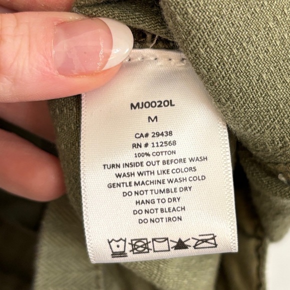 Miss Me Green Utility Jacket with Asymmetrical Zipper and Adjustable Waist - Picture 4 of 4